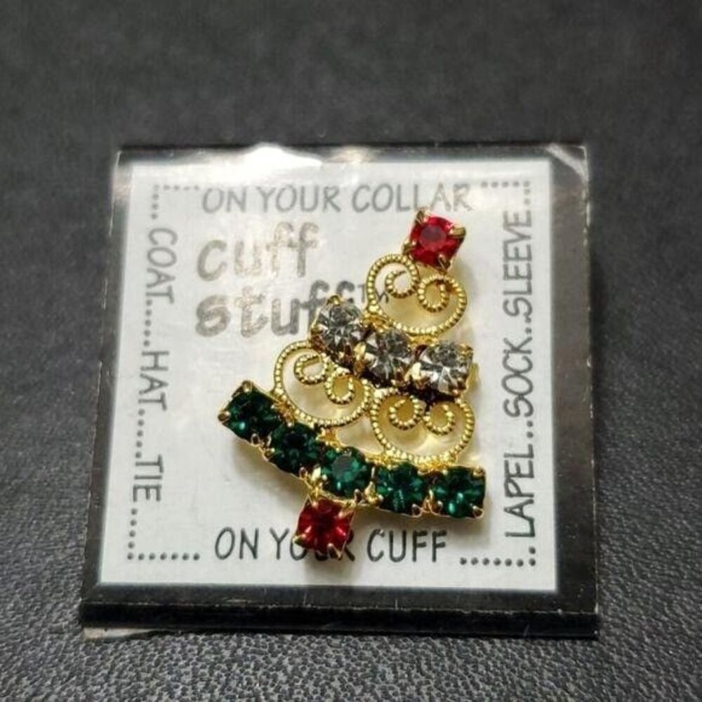 Cuff stuff holiday tree brooch